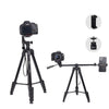 JMARY KP2209 Soporte de trípode plegable para cámara de teléfono celular con barra de extensión horizontal