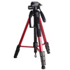 JMARY KP2264 Trípode desmontable portátil Teléfono móvil Cámara SLR Soporte de aleación de aluminio (Rojo)