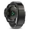 Correa de reloj de liberación rápida de aleación de titanio de 22 mm para Garmin Fenix E de 47 mm (negra)