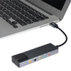 HY-601 Tarjeta de sonido multifunción USB 6 en 1 USB + Audio 3.5 + 7.1CH / OPTICAL (Gris)