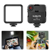 VLOGLITE T49 Luz LED portátil para vídeo 5600K Fotografía Foto Panel de iluminación Mini lámpara de relleno
