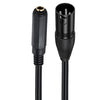 Cable de conexión del amplificador de audio del altavoz JUNSUNMAY hembra de 6,35 mm a XLR macho, longitud: 50 cm
