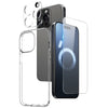 Carcasa NORTHJO 3 en 1 iPhone 16 Pro Max | Transparente TPU + Vidrio Templado + Protector de Lente