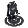 Soporte para tableta y teléfono de escritorio giratorio de 360 grados, plegable y portátil G60 (negro)