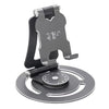 Soporte para tableta y teléfono de escritorio giratorio de 360 grados, plegable y portátil G60 (gris)