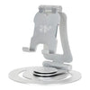 Soporte para tableta y teléfono de escritorio giratorio de 360 grados, plegable y portátil G60 (plateado)