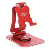 Soporte para teléfono de escritorio giratorio de 360 grados, plegable y portátil G61 (rojo)