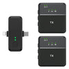 SX31 3 en 1 Lavalier 2.4G Micrófono inalámbrico de reducción de ruido con transmisor dual + receptor