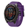 Correa de silicona de liberación rápida para reloj Garmin Fenix 8 AMOLED de 51 mm y 26 mm (morado)