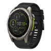Correa de silicona para reloj Garmin Fenix 8 MIP de 51 mm y 26 mm de liberación rápida (negra)