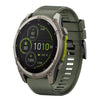 Correa de silicona para reloj Garmin Fenix 8 MIP de 51 mm y 26 mm de liberación rápida (verde militar)