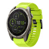 Correa de silicona para reloj Garmin Fenix 8 MIP de 51 mm y 26 mm de liberación rápida (verde lima)