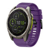 Correa de silicona para reloj Garmin Fenix 8 MIP de 51 mm y 26 mm de liberación rápida (morado)