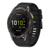Correa de silicona de liberación rápida para reloj Garmin Enduro 3 de 26 mm (negra)