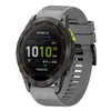 Correa de silicona de 26 mm de liberación rápida para reloj Garmin Enduro 3 (gris)
