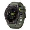 Correa de silicona de liberación rápida para reloj Garmin Enduro 3 de 26 mm (verde militar)