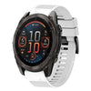 Correa de silicona de liberación rápida para reloj Garmin Fenix 8 AMOLED de 47 mm y 22 mm (blanca)
