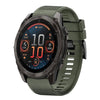 Correa de silicona para reloj Garmin Fenix 8 AMOLED de 47 mm y 22 mm de liberación rápida (verde militar)