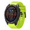 Correa de silicona para reloj Garmin Fenix 8 AMOLED de 47 mm y 22 mm de liberación rápida (verde lima)