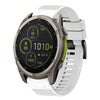 Correa de silicona para reloj Garmin Fenix 8 MIP de 47 mm y 22 mm de liberación rápida (blanca)