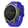 Correa de silicona para reloj Garmin Fenix 8 MIP de 47 mm y 22 mm de liberación rápida (azul oscuro)