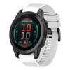 Correa de silicona de liberación rápida para reloj Garmin Fenix E de 47 mm y 22 mm (blanca)