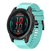 Correa de silicona de liberación rápida para reloj Garmin Fenix E de 47 mm y 22 mm (verde menta)