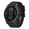 Correa de silicona de liberación rápida para reloj Garmin Fenix E de 47 mm y 22 mm (negra)