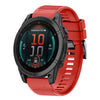 Correa de silicona de liberación rápida para reloj Garmin Fenix E de 47 mm y 22 mm (roja)