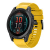 Correa de silicona de liberación rápida para reloj Garmin Fenix E de 47 mm y 22 mm (amarilla)