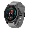 Correa de silicona de liberación rápida para reloj Garmin Fenix E de 47 mm y 22 mm (gris)