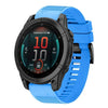Correa de silicona de liberación rápida para reloj Garmin Fenix E de 47 mm y 22 mm (azul cielo)