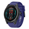 Correa de silicona de liberación rápida para reloj Garmin Fenix E de 47 mm y 22 mm (azul medianoche)