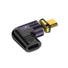 Adaptador magnético OTG de datos de 140W 5A USB 4.0 USB-C / Tipo-C a Tipo-C de 40 Gbps, especificación: Codo en forma de L