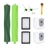 JUNSUNMAY 9 piezas para iRobot E5/E6 cepillos de rodillos de repuesto cepillos laterales filtros de limpieza bolsas de vacío
