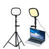 JMARY FM-58R Luz de relleno para fotografía de transmisión en vivo Luz LED giratoria de 180 grados de 9 pulgadas