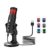 JMARY MC-PW9 Cable USB Micrófono Herramienta de grabación de voz Luz RGB