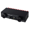 Conmutador selector de altavoz amplificador de potencia de 4 entradas, 2 salidas o 2 entradas y 4 salidas