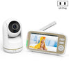 VB803 Canciones de cuna incorporadas PTZ Rotación HD Cámara de seguridad para bebés Monitor para bebés de 5 pulgadas (enchufe de EE. UU.)