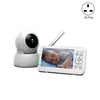 960 Monitor de bebé con intercomunicador bidireccional de visión nocturna infrarroja Monitor digital inalámbrico de 5 pulgadas (enchufe del Reino Unido)