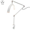 HD-M3X para extensiones de pestañas / tatuajes / lámpara de iluminación para decoración de uñas Lámpara de escritorio de media luna con clip de 16 pulgadas (enchufe del Reino Unido)
