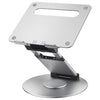 AS018-XS para dispositivos de 10-17 pulgadas Soporte de escritorio ajustable giratorio de 360 grados (plateado)