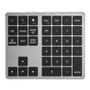 Teclado K-35 para computadora portátil, 35 teclas, accesorios para tableta, teclado Bluetooth (negro gris)