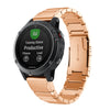 Correa de acero inoxidable para reloj Garmin Descent Mk3i de 43 mm con revestimiento de carey y 20 mm (oro rosa)