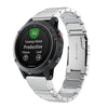 Correa de acero inoxidable para reloj Garmin Descent Mk3i de 43 mm con diseño de carey y 20 mm (plateada)