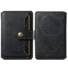 Suteni S2 mobile phone magnetic card case card sleeve MagSafe magnetic coil PU leather(Black)