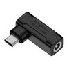 Adaptador de carga de computadora macho de 140 W CC 5 V/9 V/20 V hembra a USB-C/tipo C (DC 5521 G)