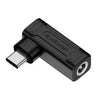 Adaptador de carga de computadora macho de 140 W CC 5 V/9 V/20 V hembra a USB-C/tipo C (DC 5525 F)