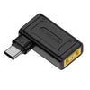 Adaptador de carga de computadora macho de 140 W CC 5 V/9 V/20 V hembra a USB-C/tipo C (puerto cuadrado amarillo CC C)