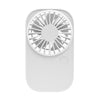 Ventilador de cuello colgante recargable portátil F11 Ventilador de mano de refrigeración Ventilador de escritorio de 3 velocidades (blanco)